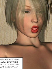 Two petite girls take turns to handle their father`s cock on a river bank