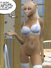 Young jock and his sexy overweight mother show what they are up to in bed